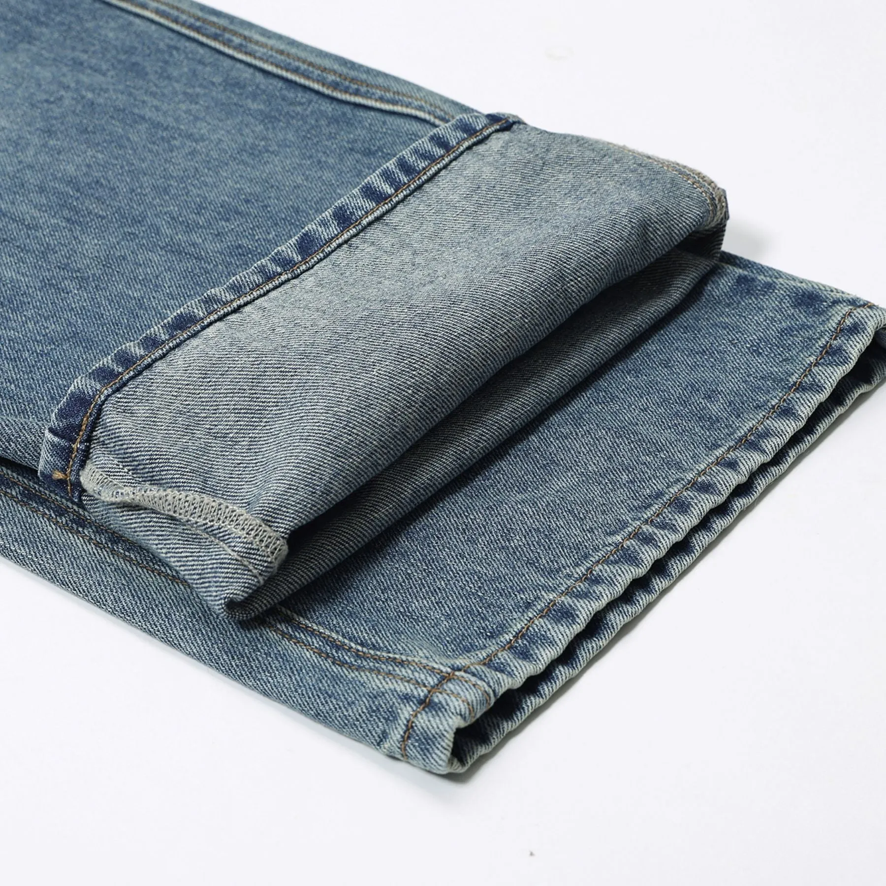 Cleanfit Baggy Washed Faded Jeans
