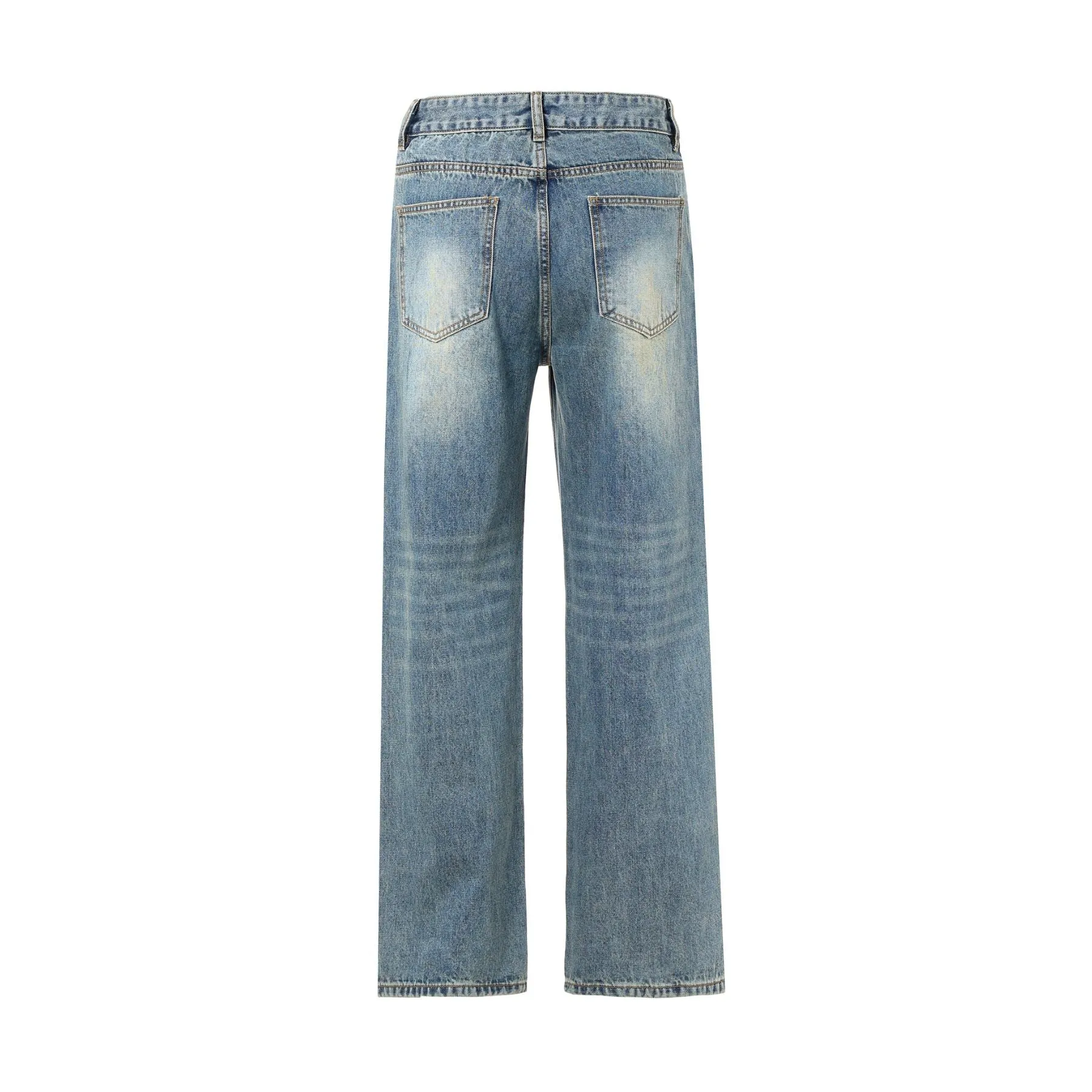 Cleanfit Baggy Washed Faded Jeans