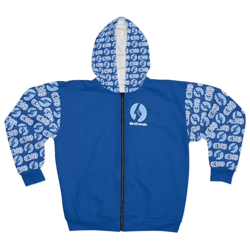 CNO Blue On Blue Zip Up Hoodie
