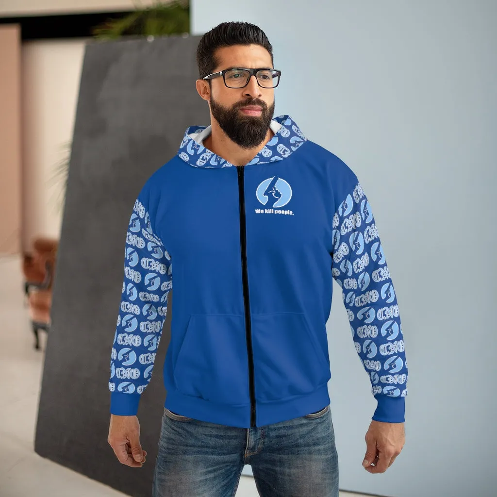 CNO Blue On Blue Zip Up Hoodie