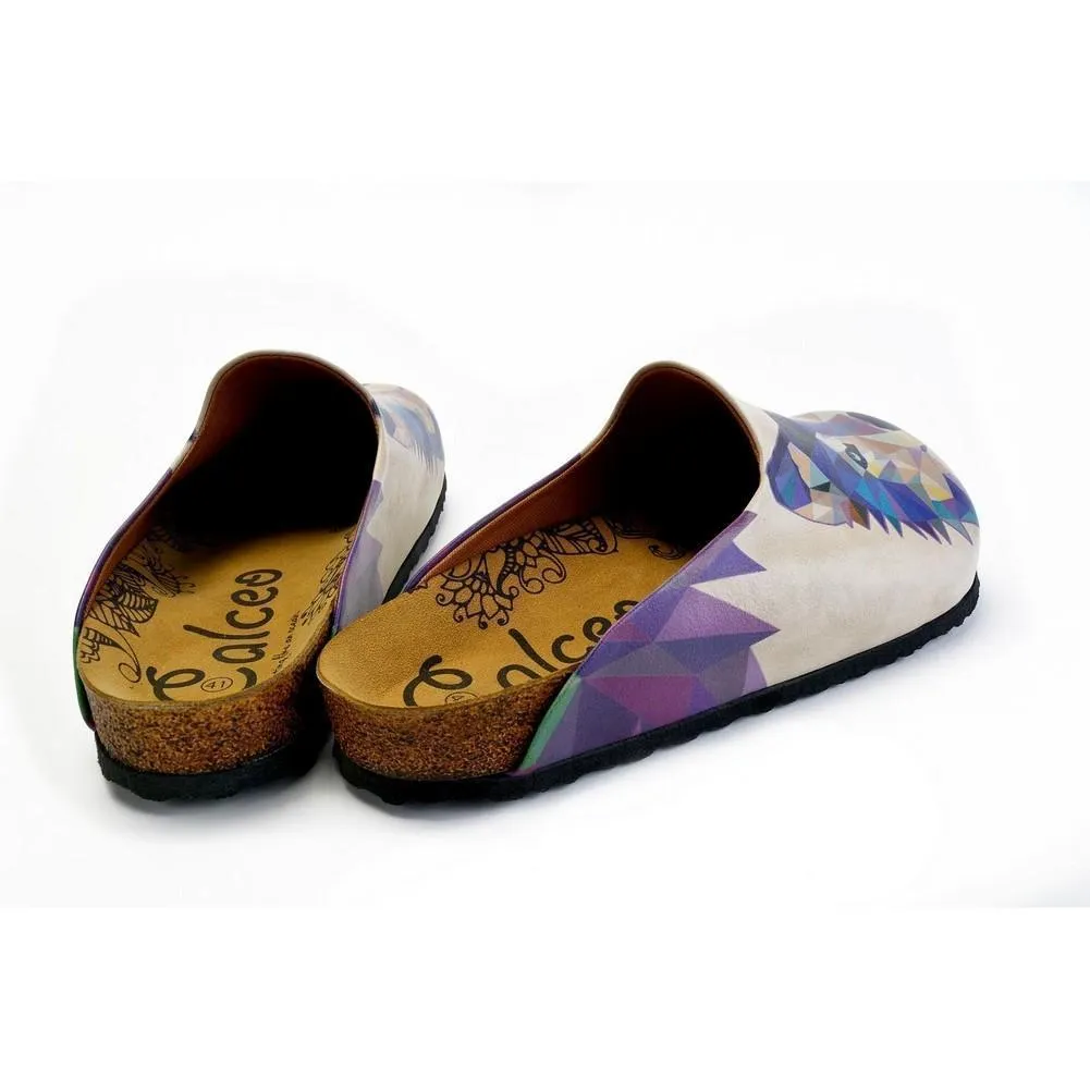 Colorful Wolf Patterned Clogs - CET102