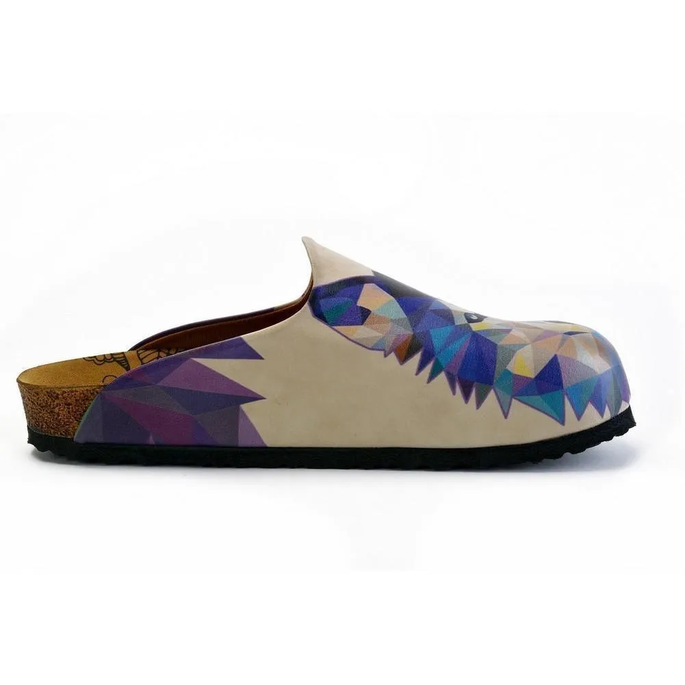 Colorful Wolf Patterned Clogs - CET102
