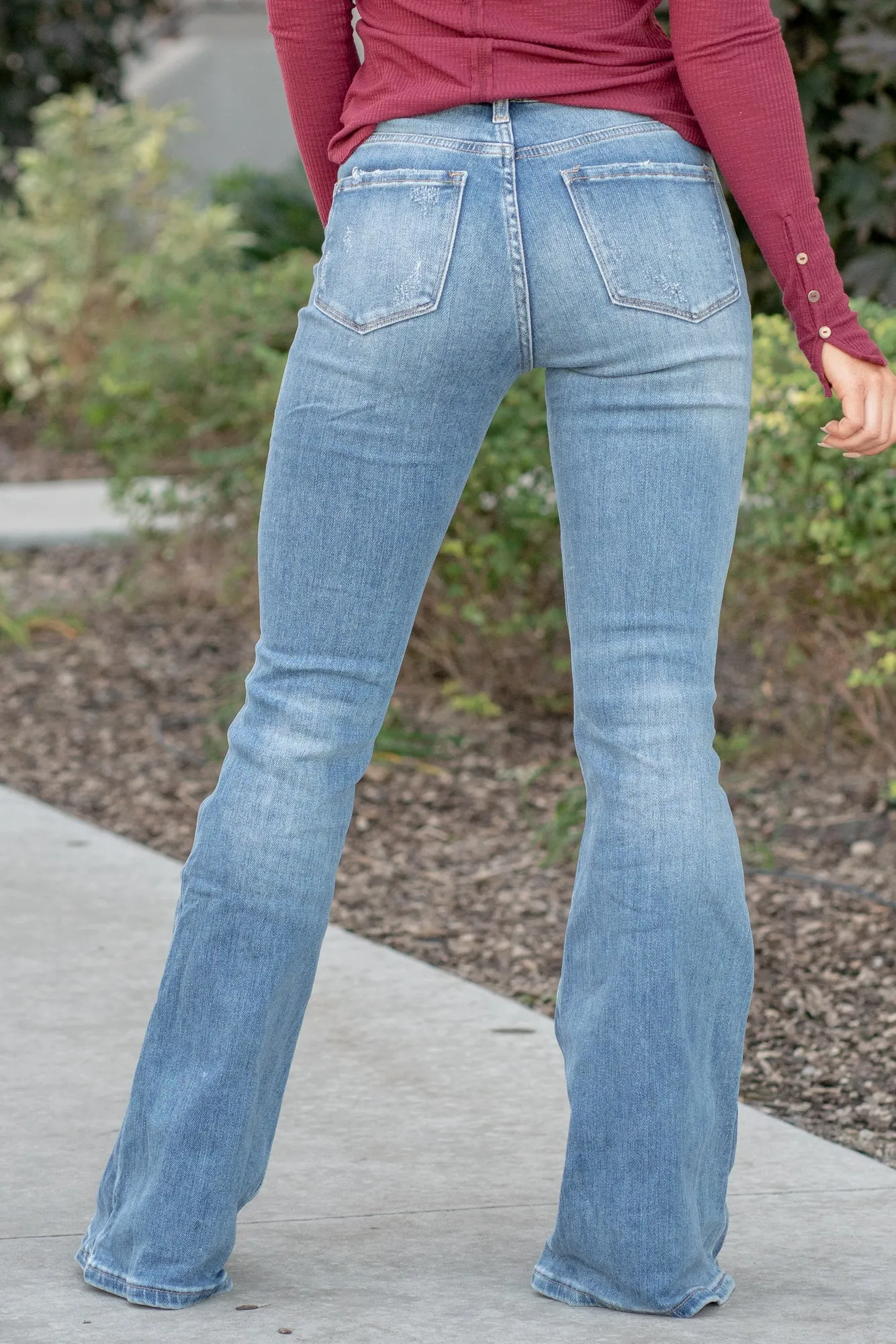 Conscious Distressed High Rise Flare