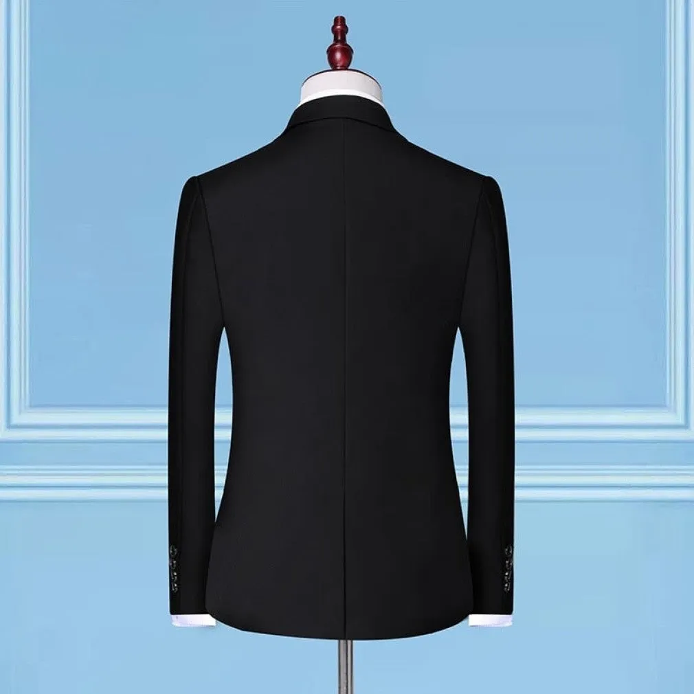 ContiNent 33 Formal Business Wedding 3 Pieces Suit Set / Male Blazers Jacket Pants Vest Trousers Dress Waistcoat