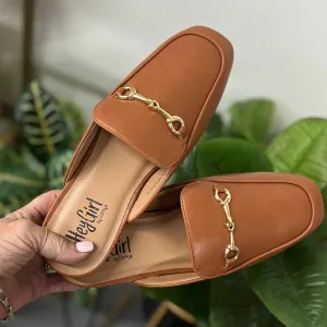 Corky's Charmer Loafer Slides - Cognac