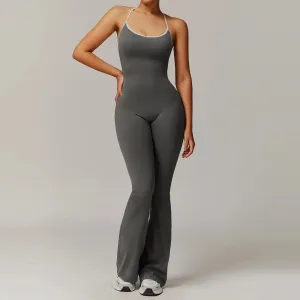 Cross Back Yoga Jumpsuit