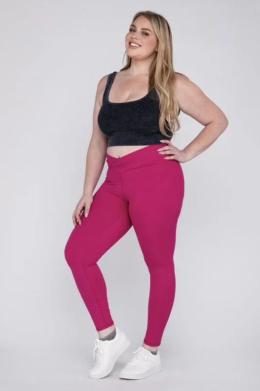CROSSOVER CURVE full length leggings