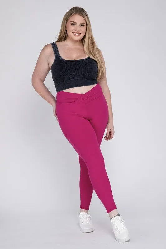 CROSSOVER CURVE full length leggings