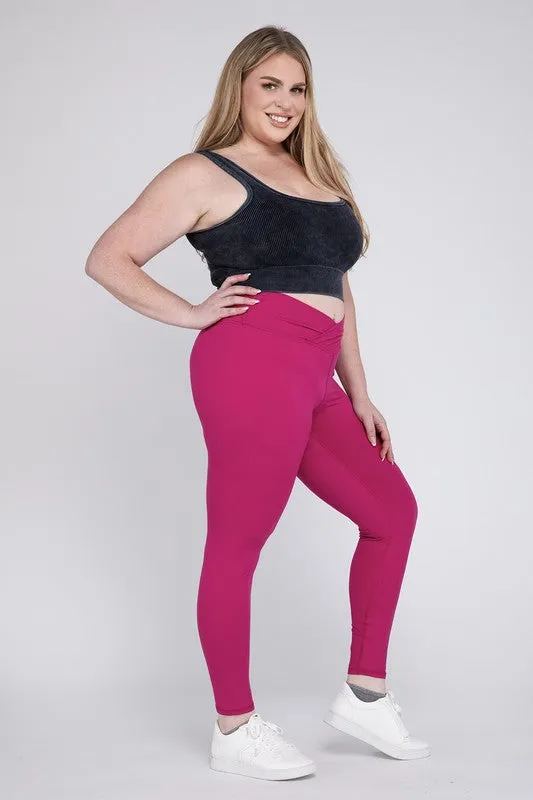 CROSSOVER CURVE full length leggings