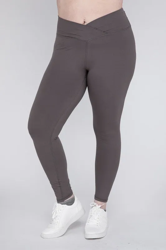 CROSSOVER CURVE full length leggings