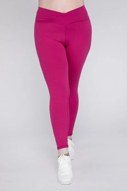 CROSSOVER CURVE full length leggings