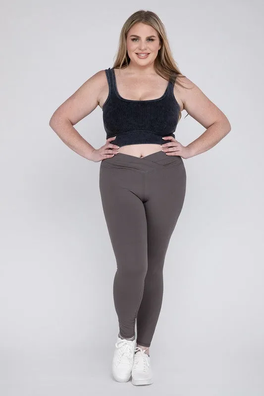 CROSSOVER CURVE full length leggings