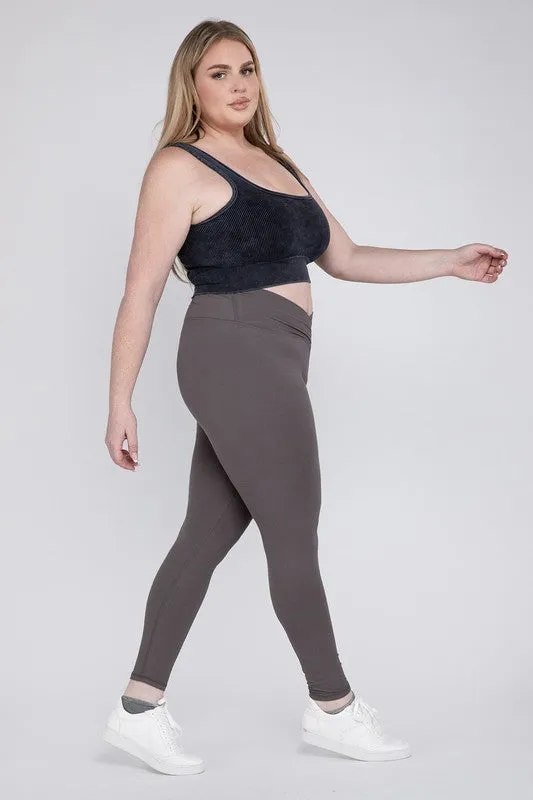 CROSSOVER CURVE full length leggings