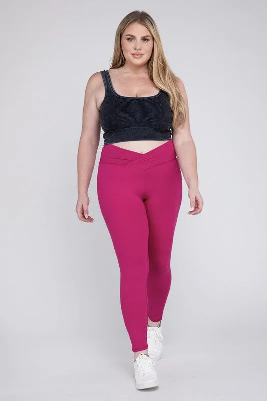 CROSSOVER CURVE full length leggings