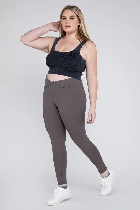 CROSSOVER CURVE full length leggings