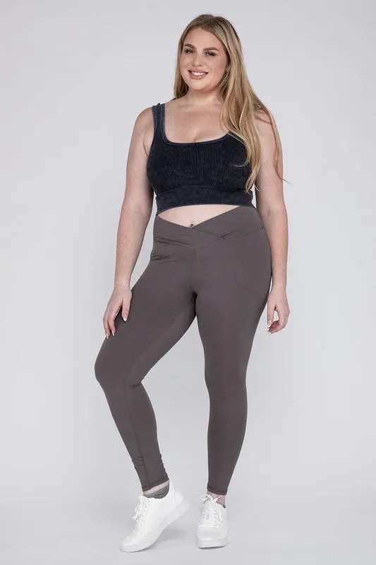 CROSSOVER CURVE full length leggings
