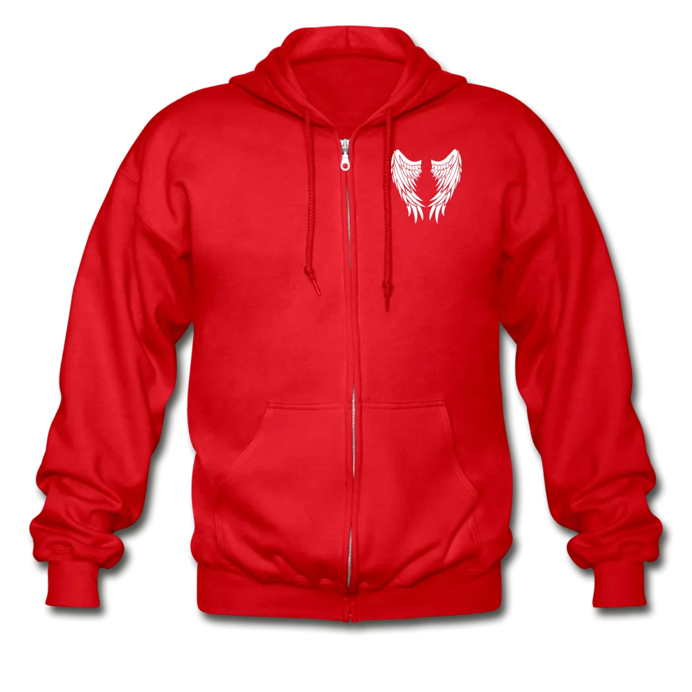 Dad Guardian Angel Gildan Heavy Blend Adult Zip Hoodie (CK3603)