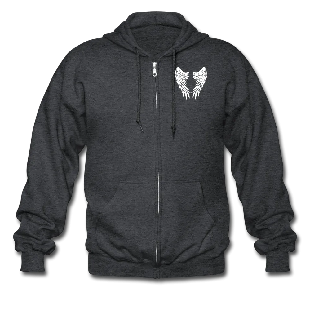Dad Guardian Angel Gildan Heavy Blend Adult Zip Hoodie (CK3603)