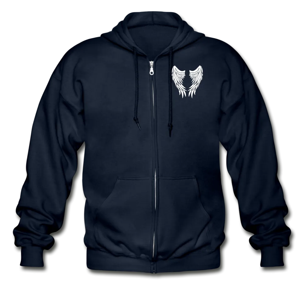 Dad Guardian Angel Gildan Heavy Blend Adult Zip Hoodie (CK3603)