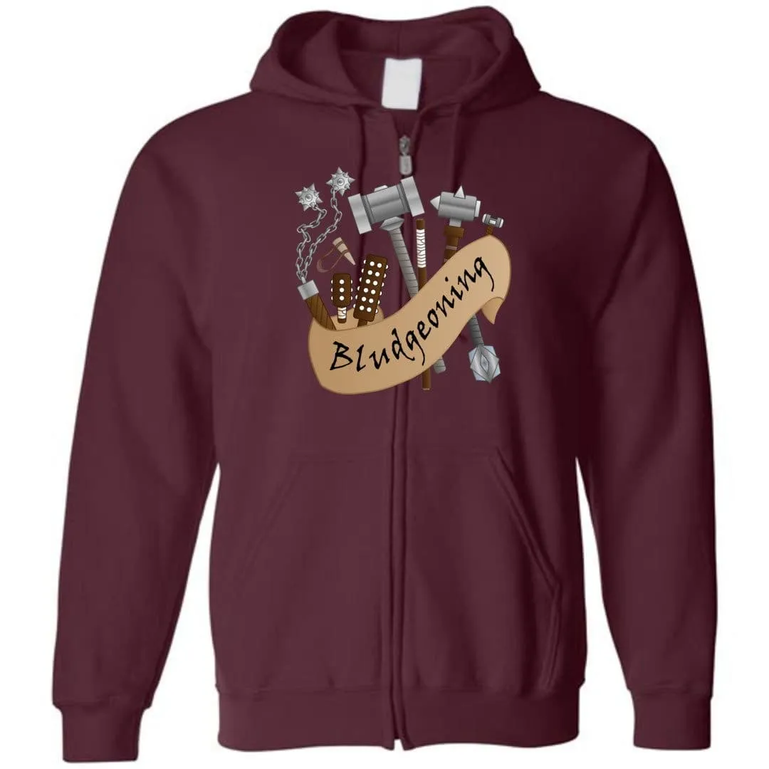 D&D What's Your Damage? Bludgeoning Unisex Zip Hoodie