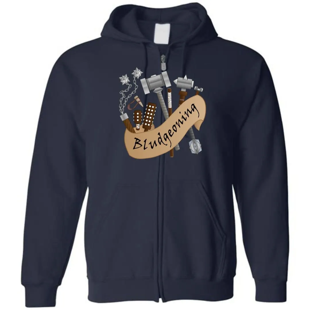 D&D What's Your Damage? Bludgeoning Unisex Zip Hoodie