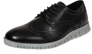 Deer Stags Mens Corvallis Oxford Dress Shoes CRVLLSVEGABKGR-M Black / Grey 14M
