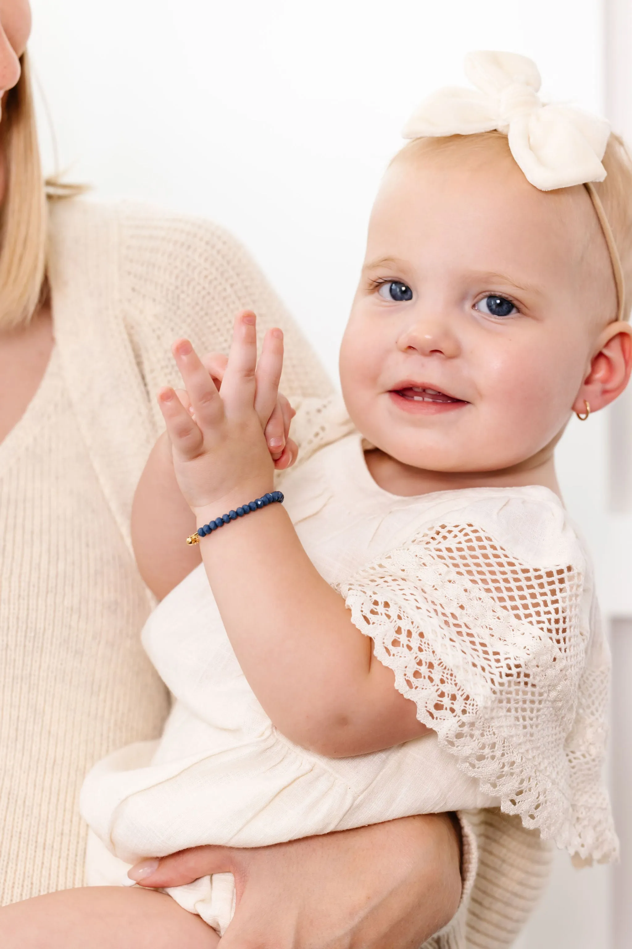 Denim Baby Bracelet (4MM Beads)