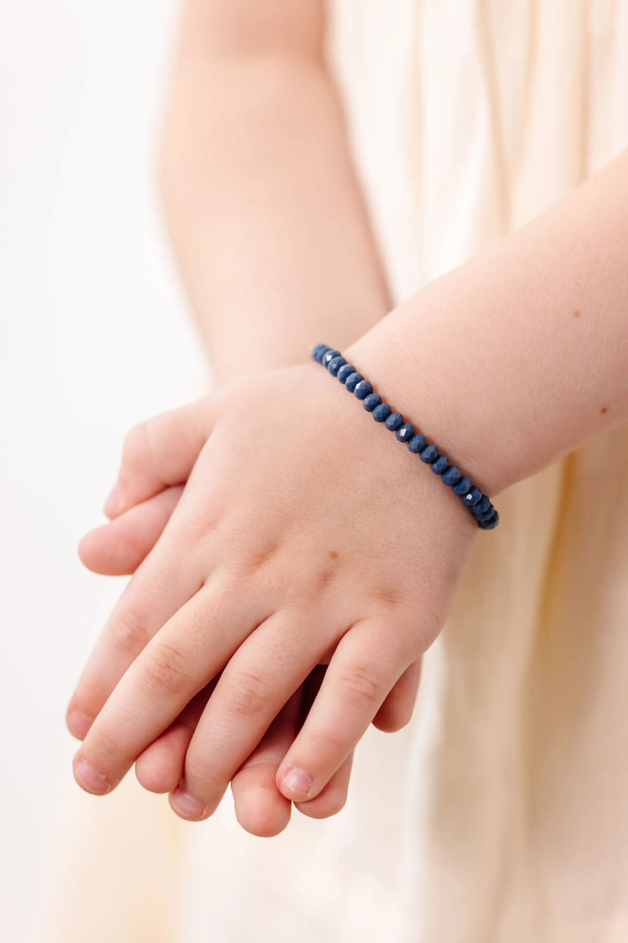 Denim Baby Bracelet (4MM Beads)
