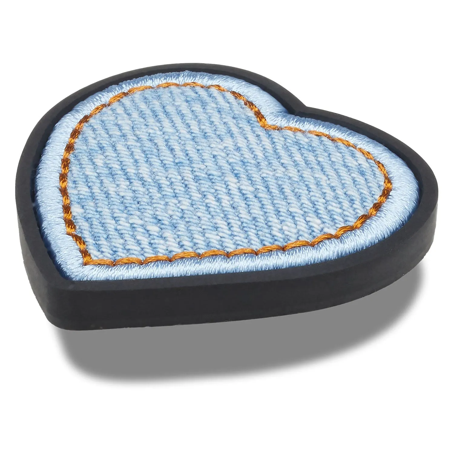 Denim Patch Heart Jibbitz