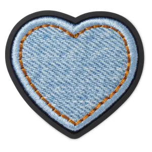 Denim Patch Heart Jibbitz