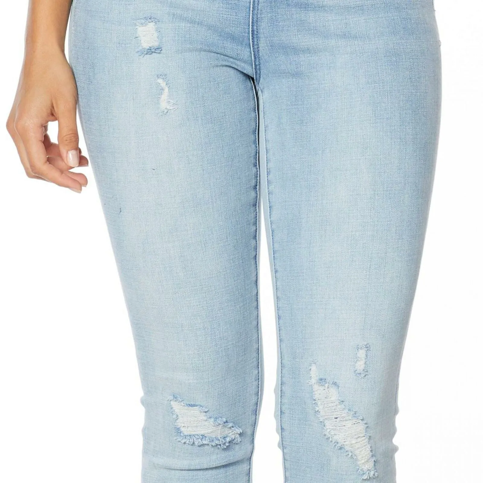DG2 by Diane Gilman Women's Tall Virtual Stretch Destructed Skinny Jeans
