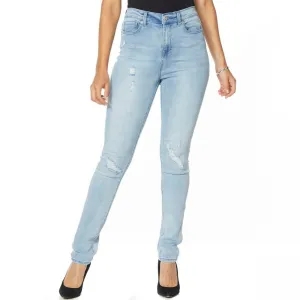 DG2 by Diane Gilman Women's Tall Virtual Stretch Destructed Skinny Jeans