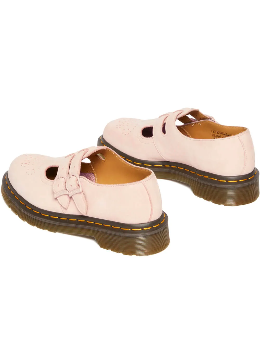 Dr. Martens 8065 Leather Mary Janes Shoes Powder Pink