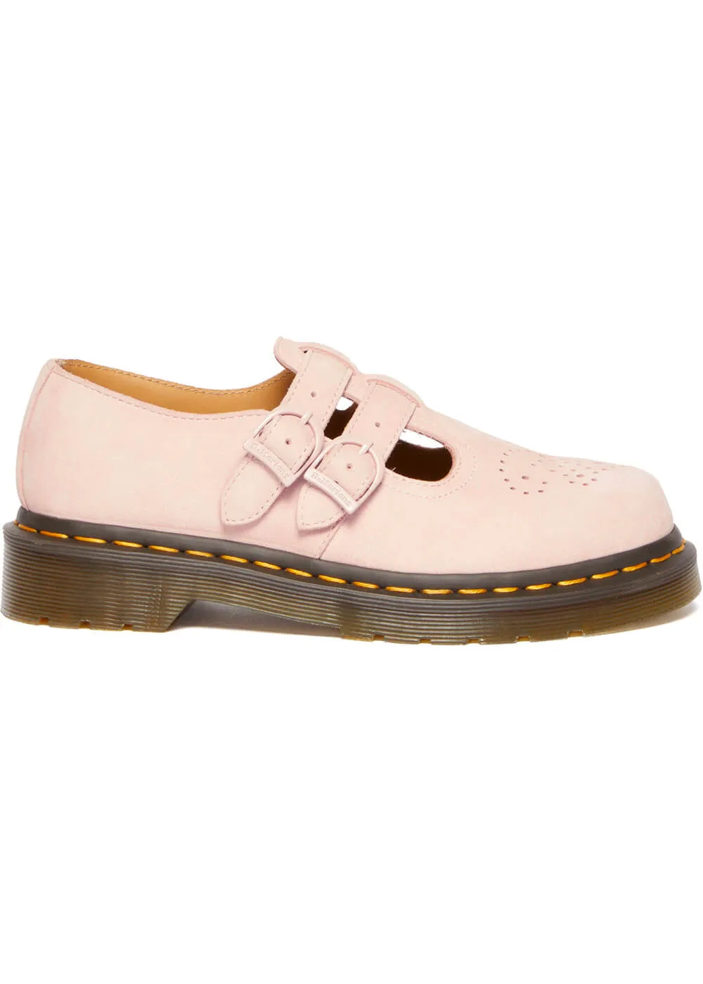 Dr. Martens 8065 Leather Mary Janes Shoes Powder Pink