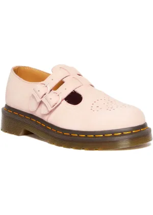 Dr. Martens 8065 Leather Mary Janes Shoes Powder Pink