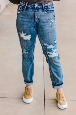 Drive Me Crazy Judy Blue Destroyed Boyfriend Jeans