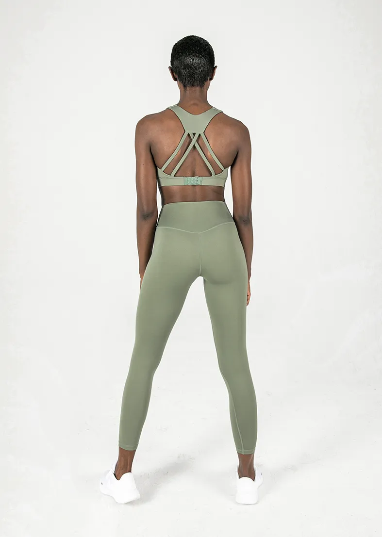 Elevate Touch 7/8 Legging Khaki FINAL SALE