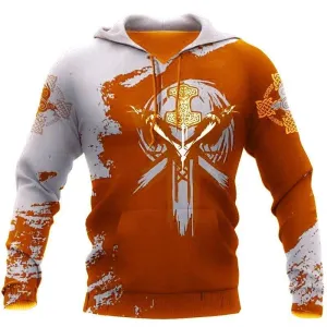 Fiery Viking Hoodie – Mjolnir