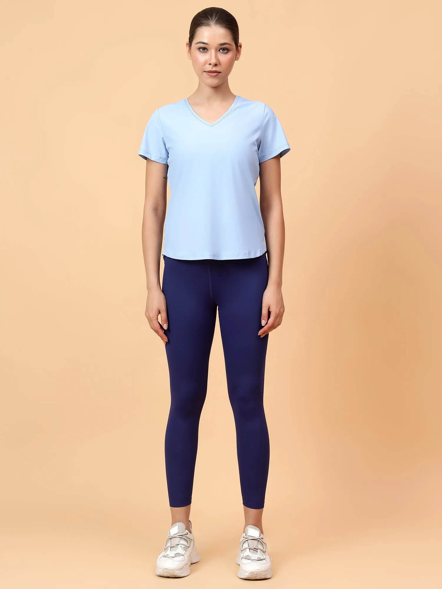 fitkin women v neck quick dry training sport t-shirt