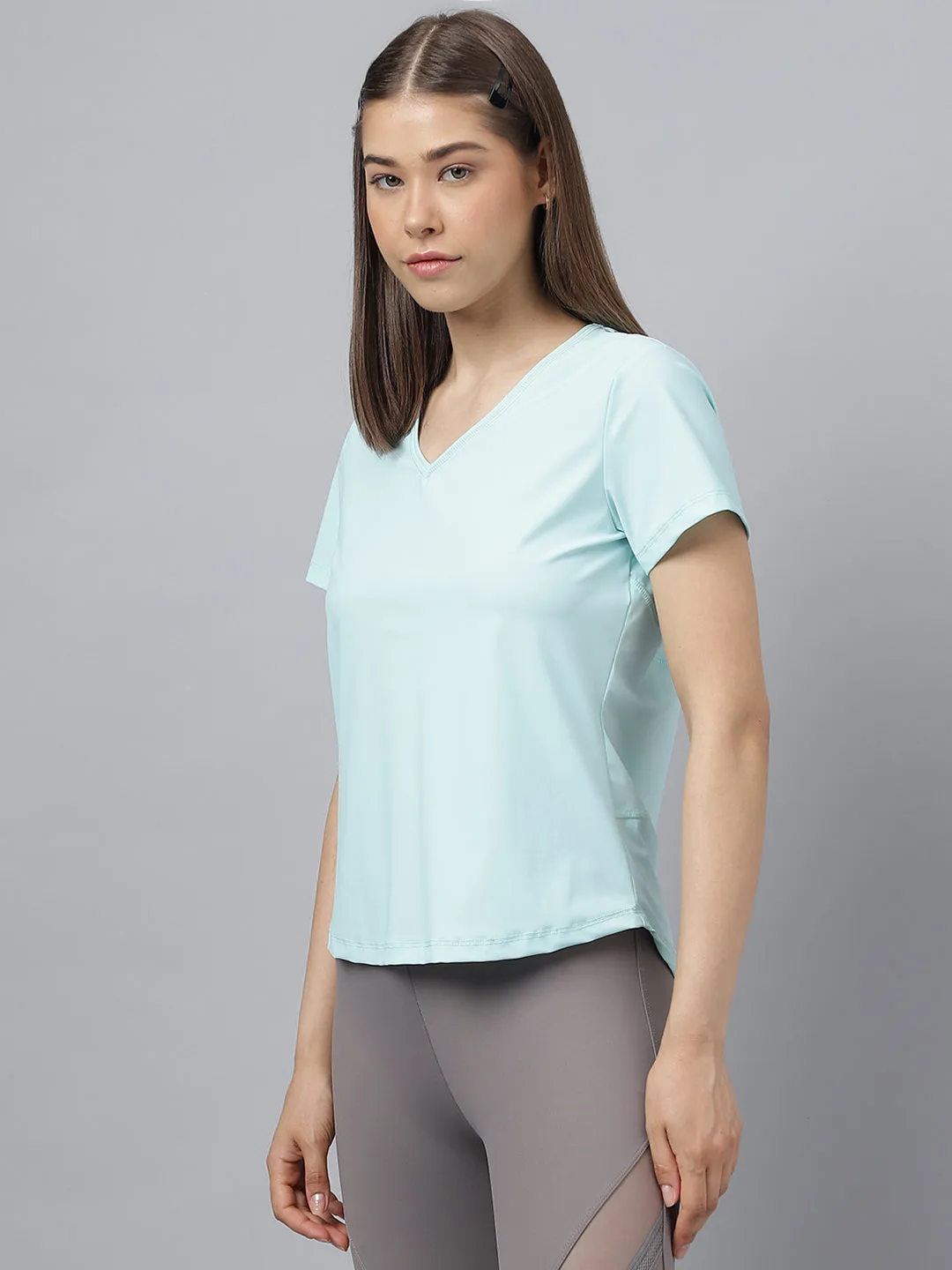 fitkin women v neck quick dry training sport t-shirt