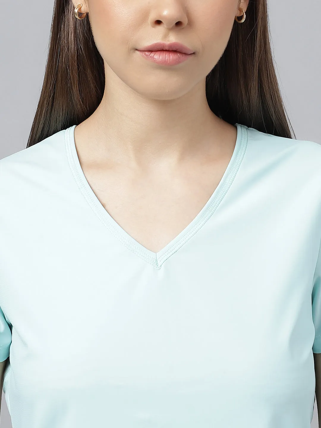fitkin women v neck quick dry training sport t-shirt