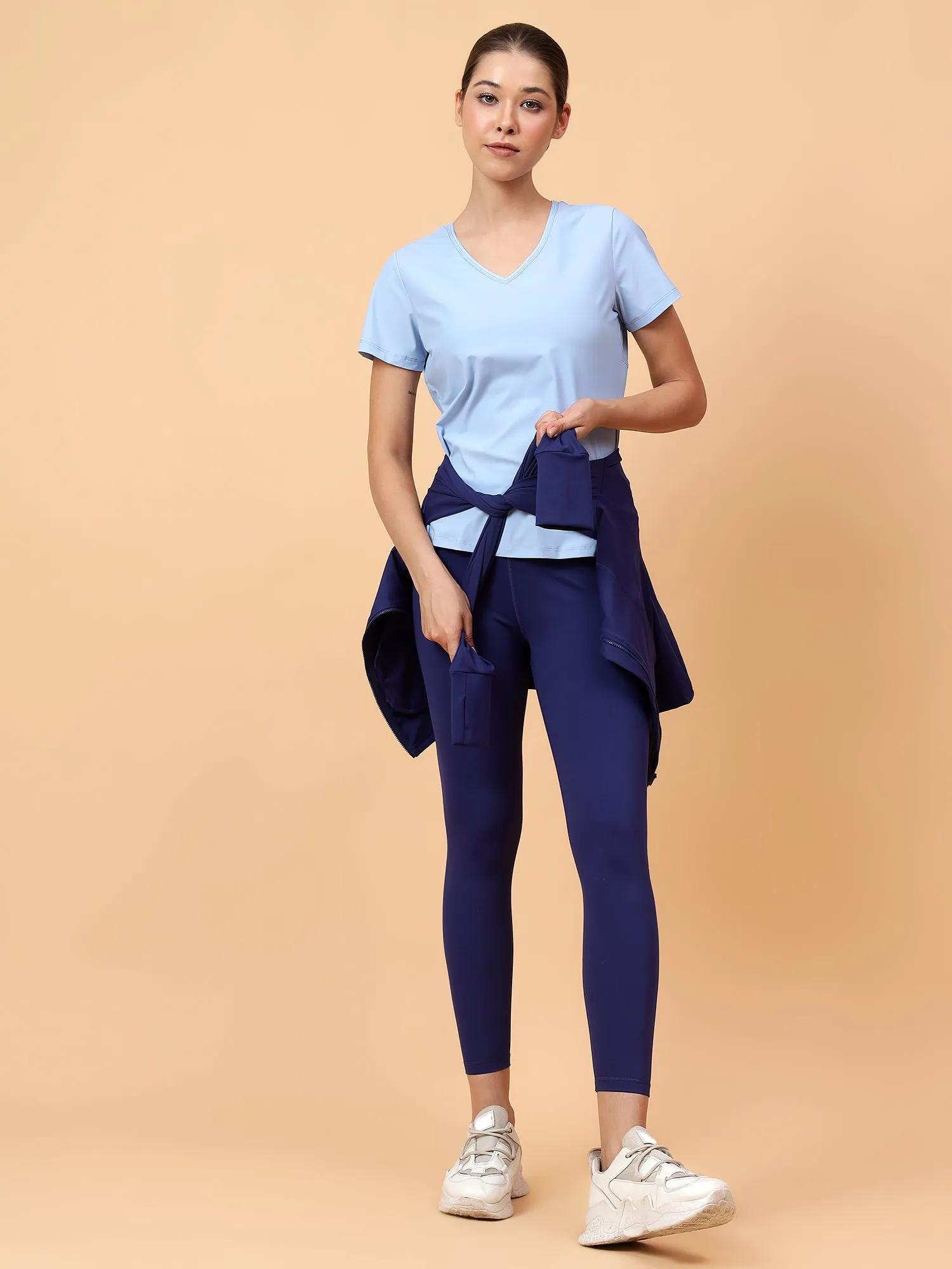 fitkin women v neck quick dry training sport t-shirt