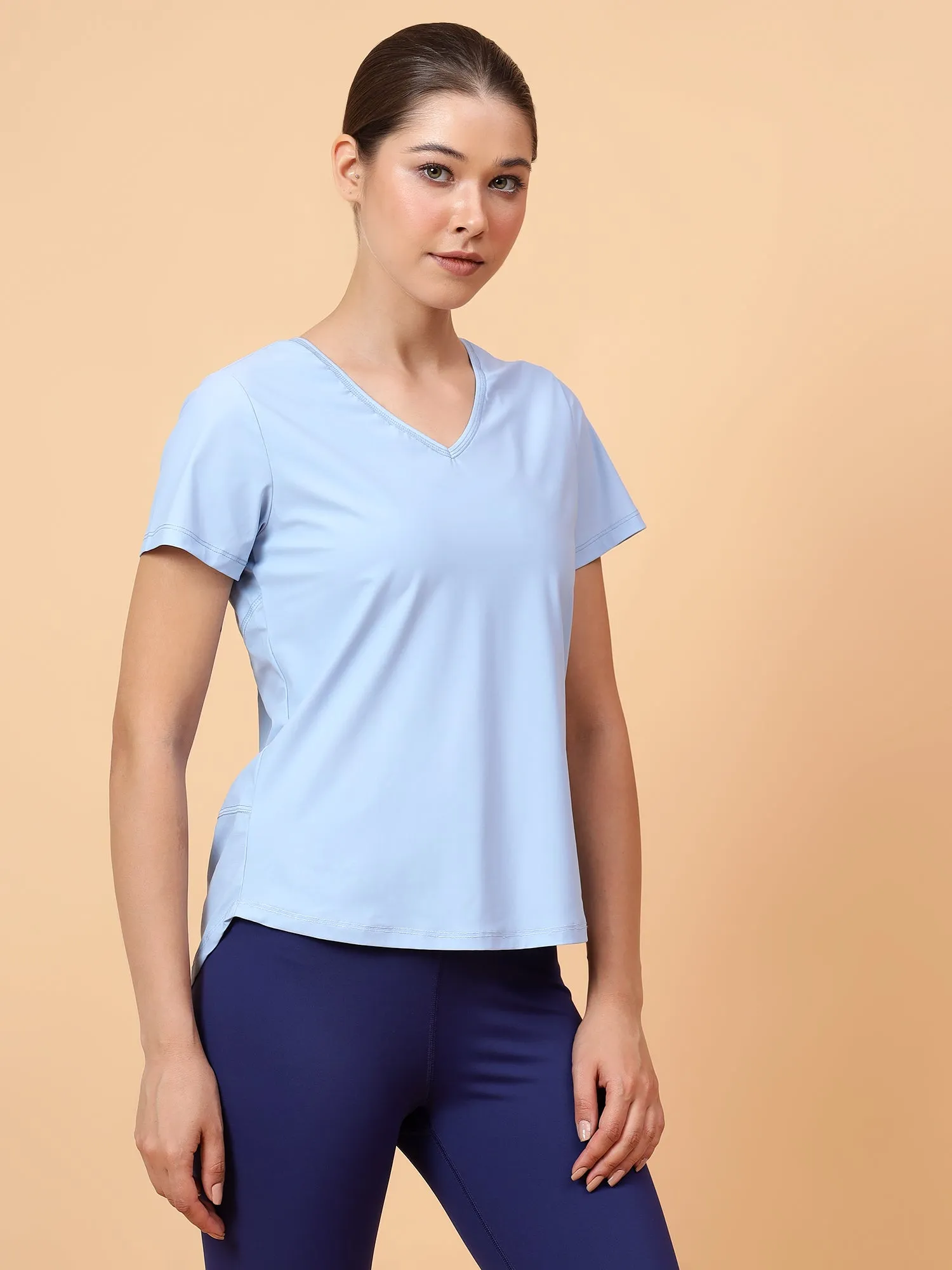 fitkin women v neck quick dry training sport t-shirt