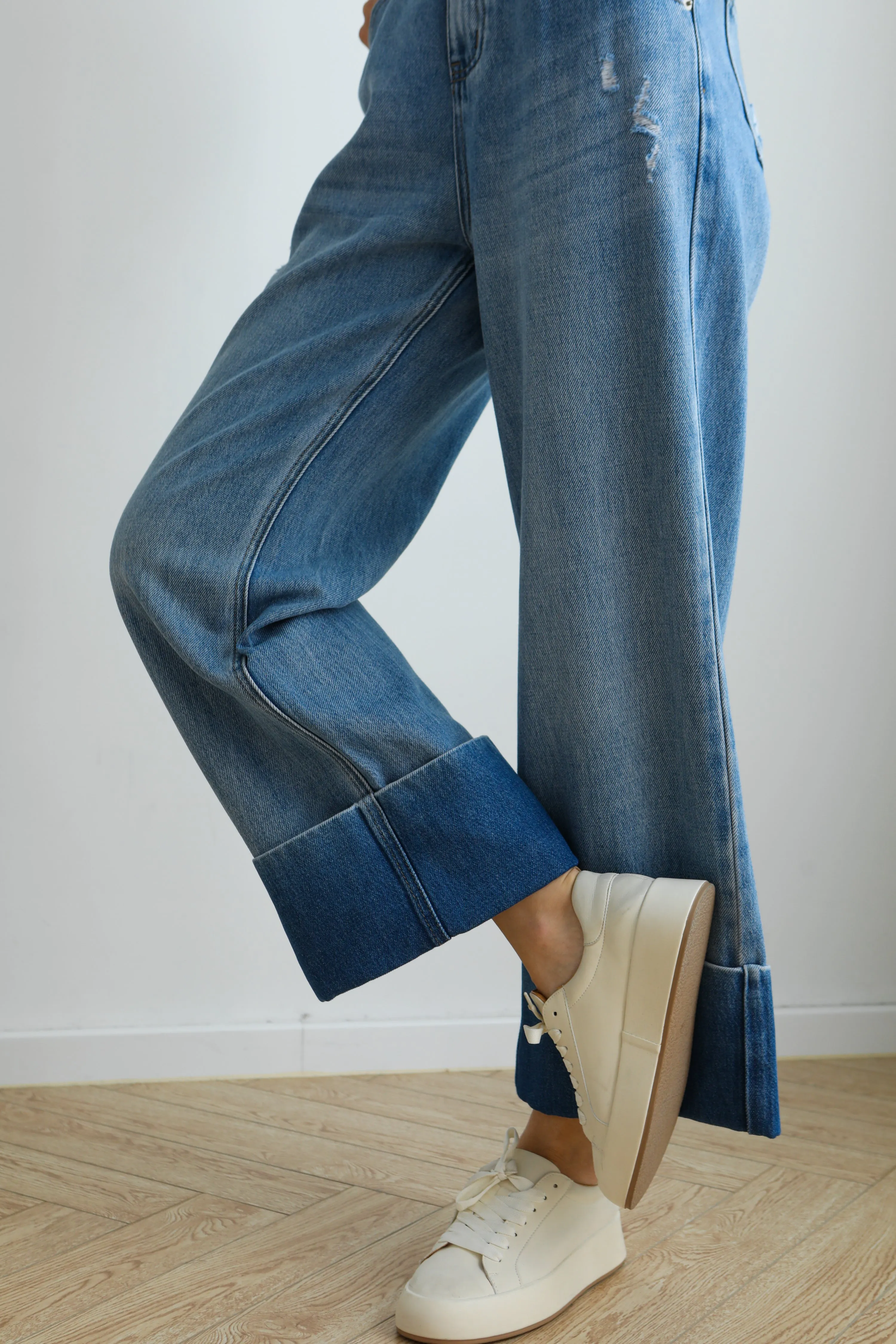 Flipped Wide Leg Jeans