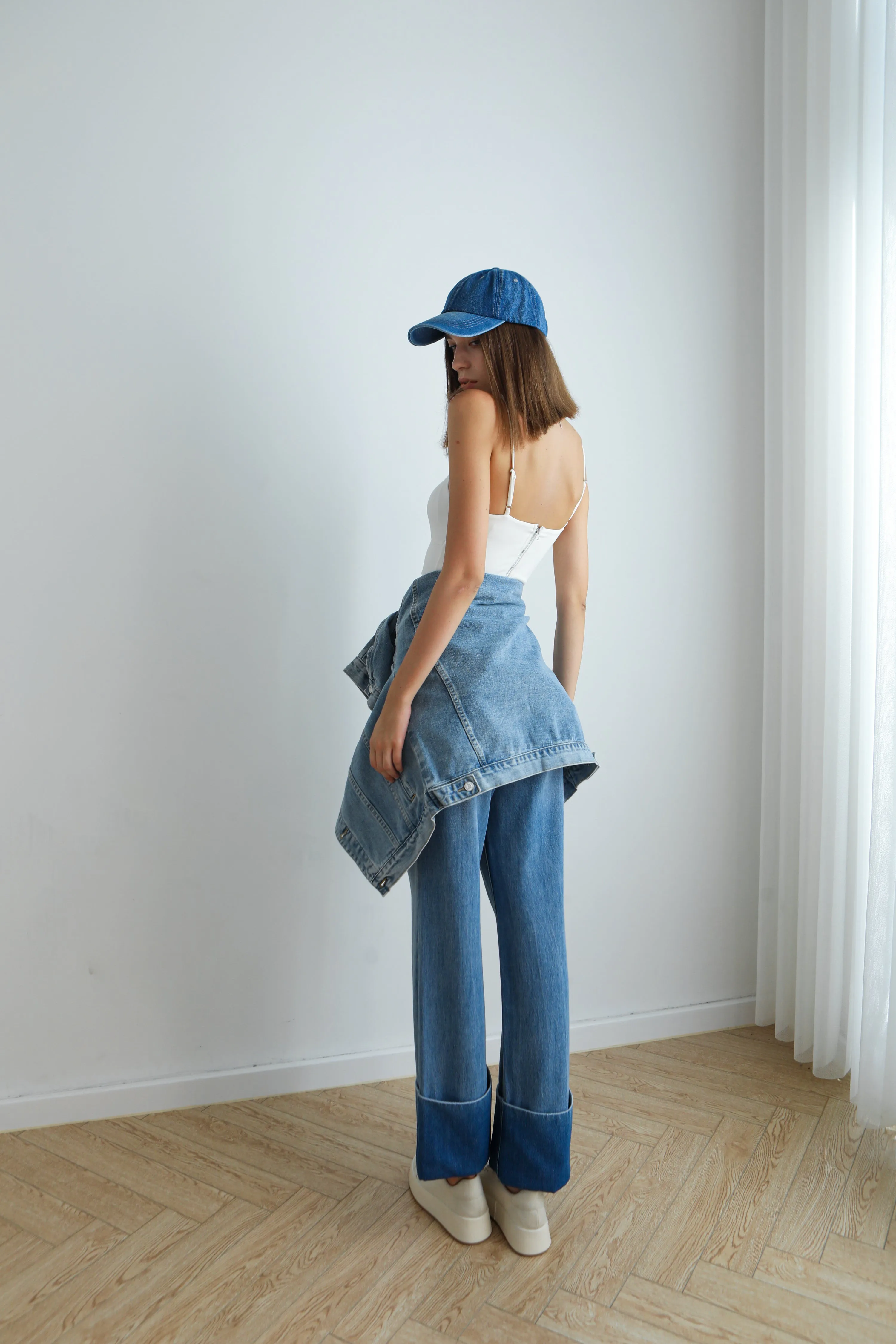 Flipped Wide Leg Jeans
