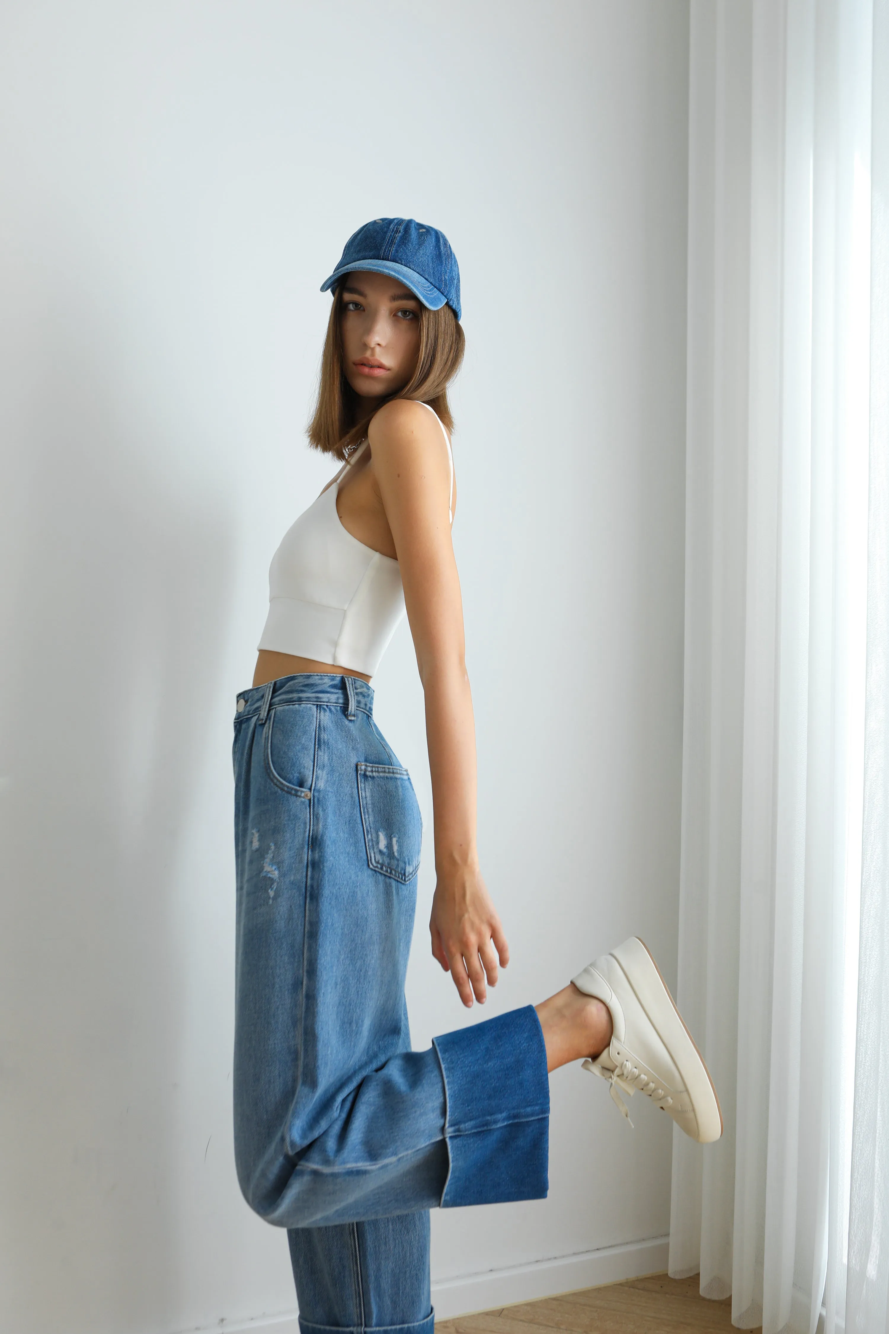 Flipped Wide Leg Jeans