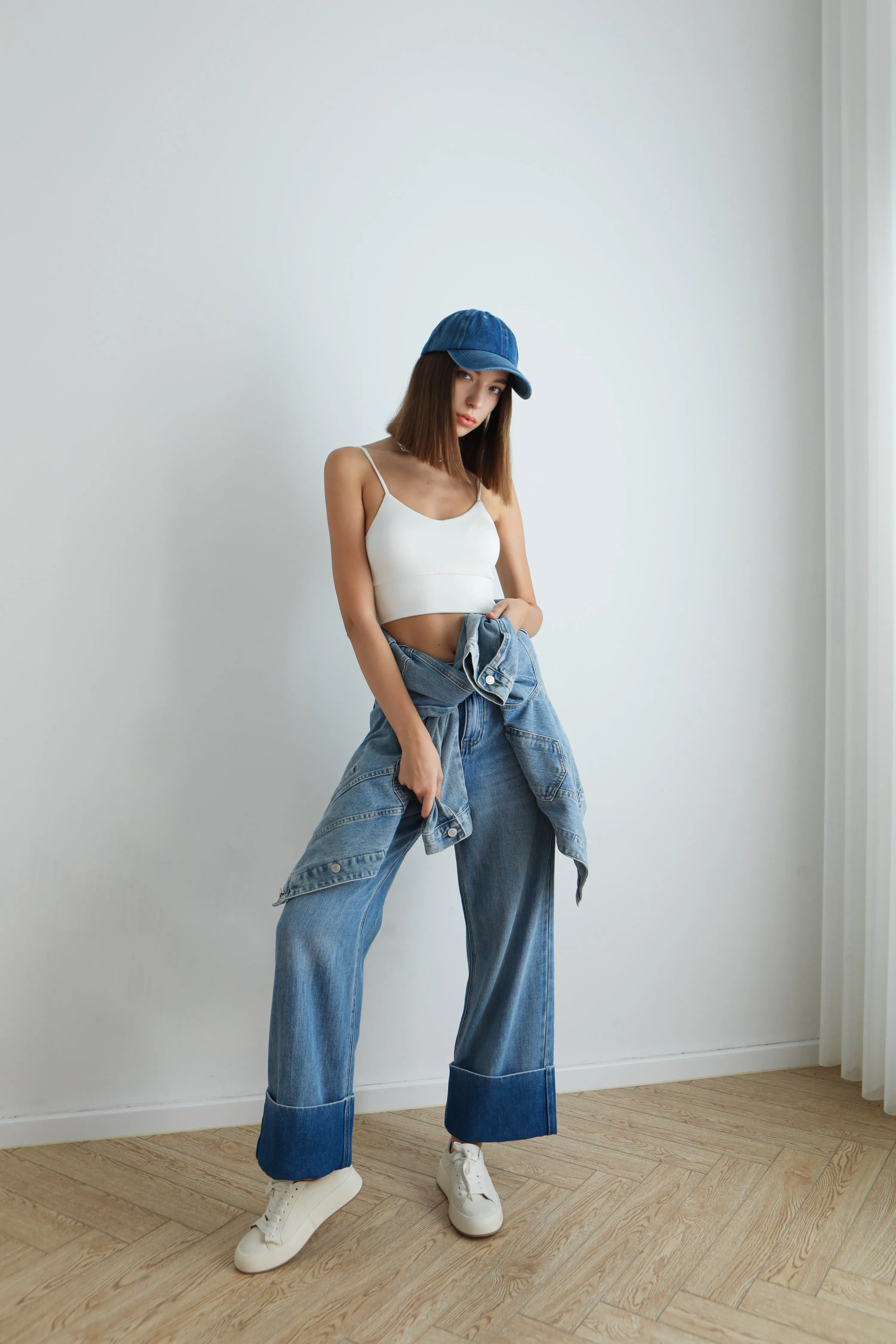 Flipped Wide Leg Jeans