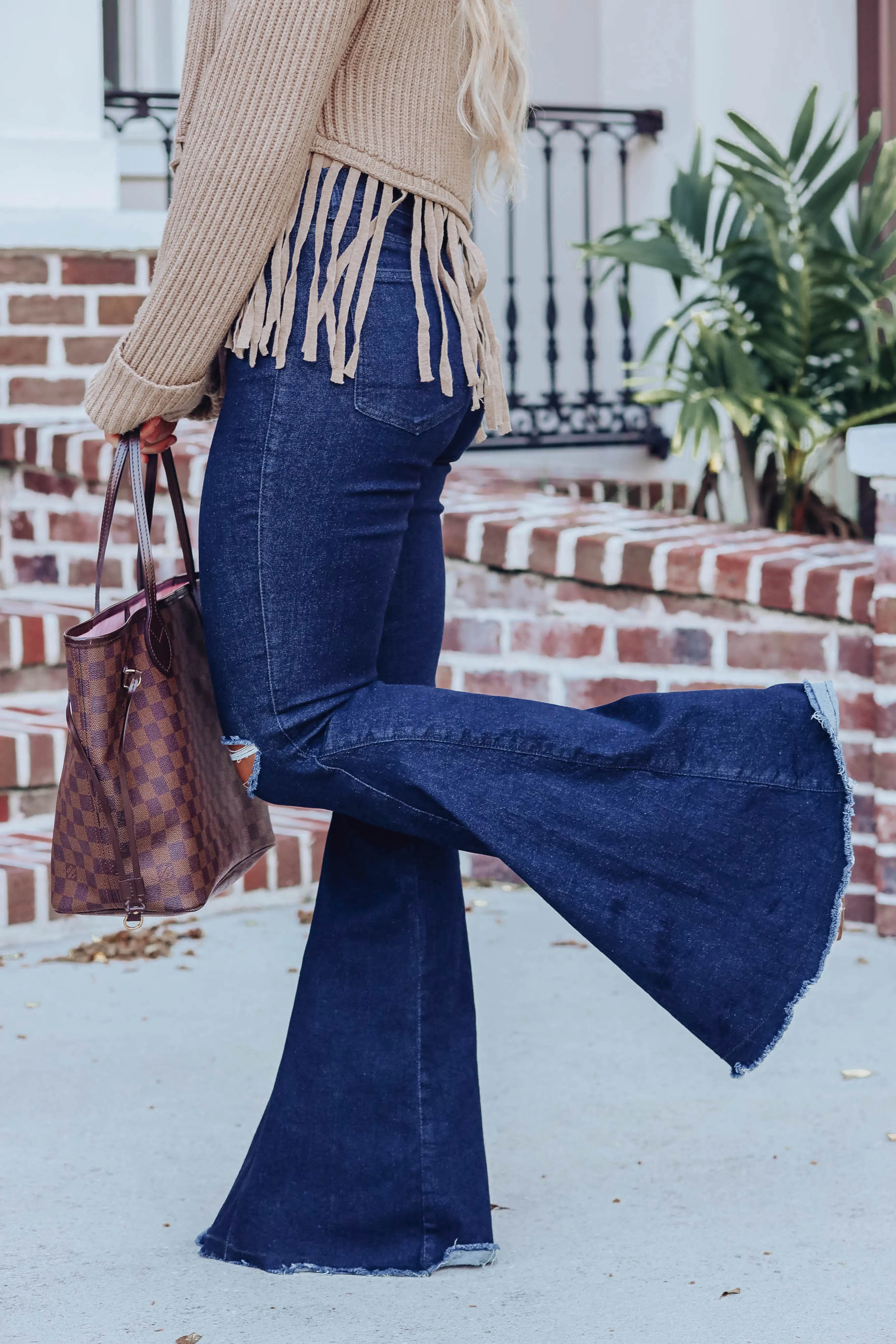 Fontana Distressed Flare Jeans