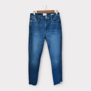 FRAME Le Super High Straight Jeans in Jericho, size 30