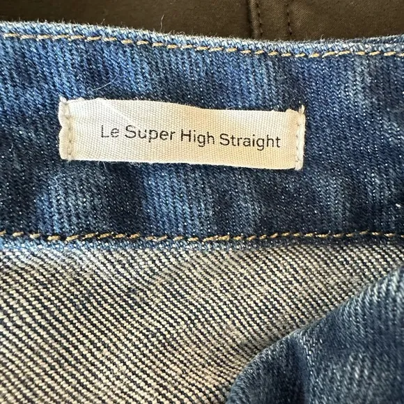 FRAME Le Super High Straight Jeans in Jericho, size 30